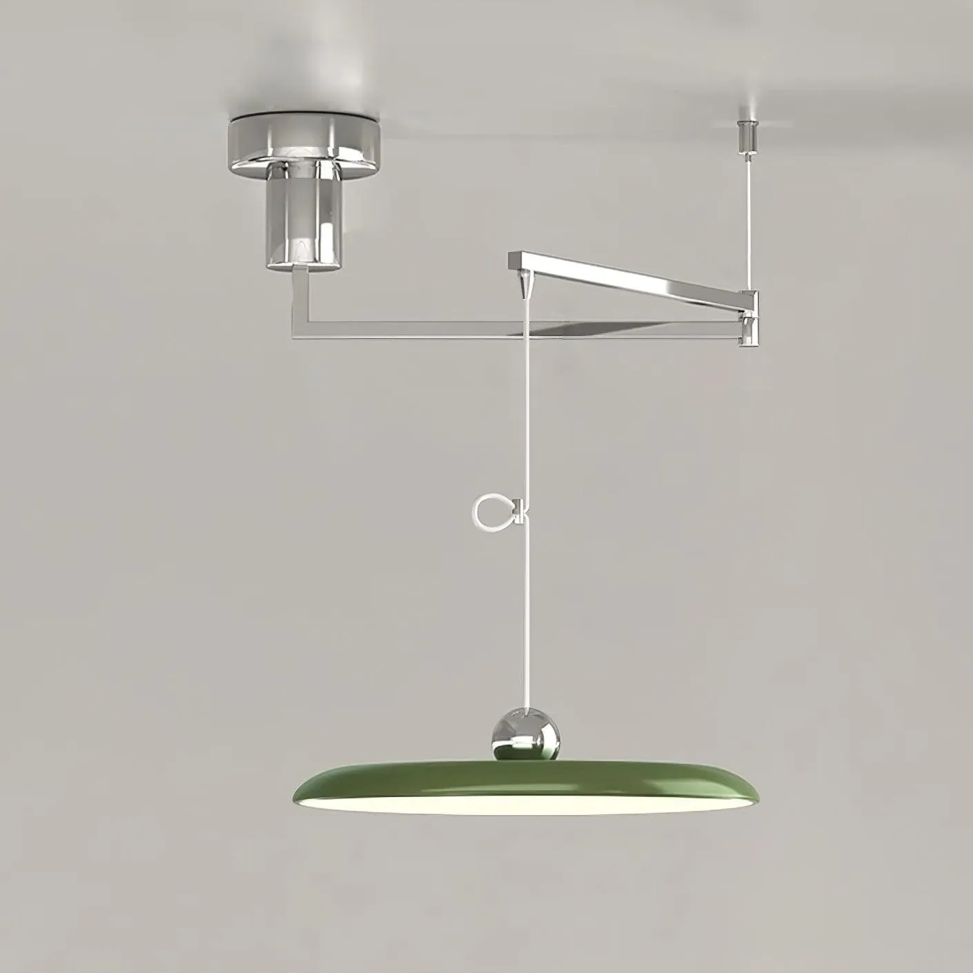 Eenvoudige moderne verstelbare hanglamp met zwenkarm HL885