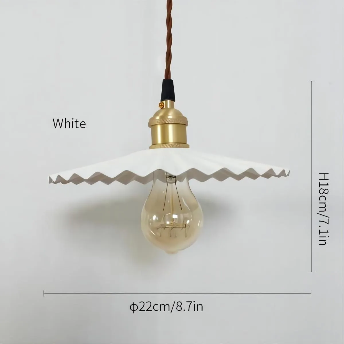 Koperen paraplu hanglamp