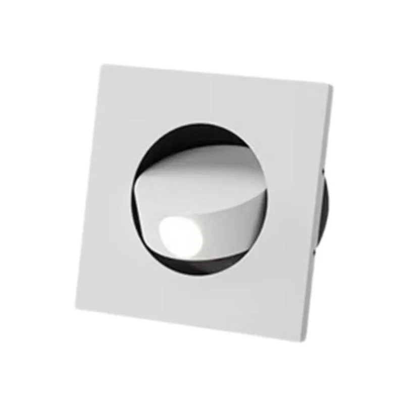 Draaibare inbouw led leeslamp voor naast het bed HL149