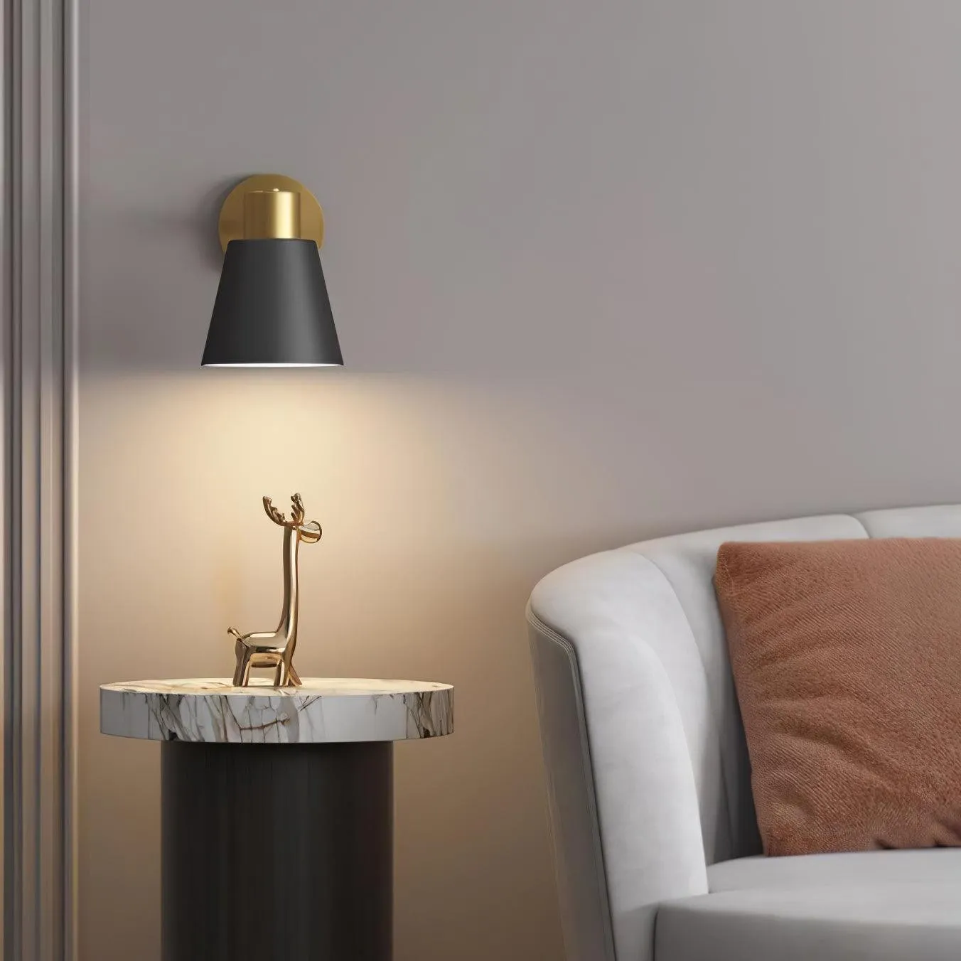Verstelbare wandlamp met arm HL2926