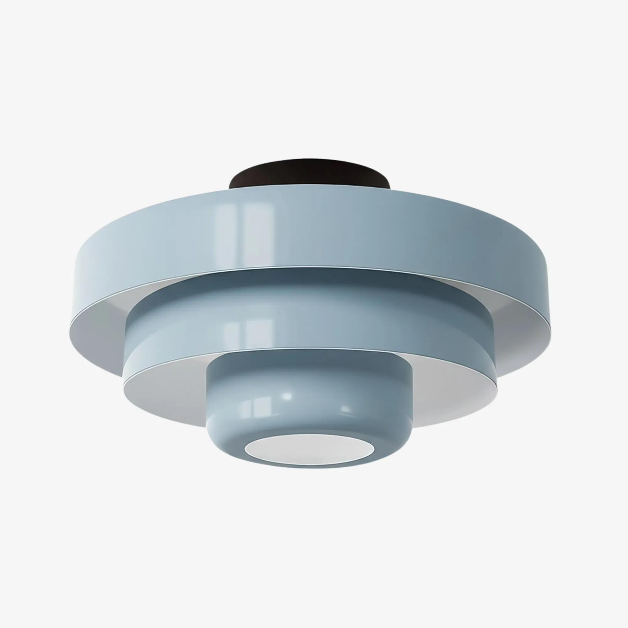Veleora Bauhaus Drielaagse Plafondlamp - Kleurrijke Metalen Schijflamp HL1843