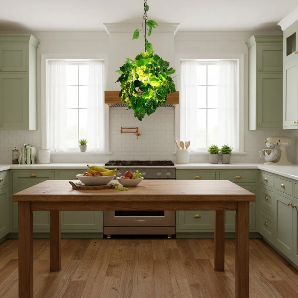 Boltvein hanglamp met natuurlijke uitstraling - Botanisch-industriële fusie voor een modern interieur HL2414