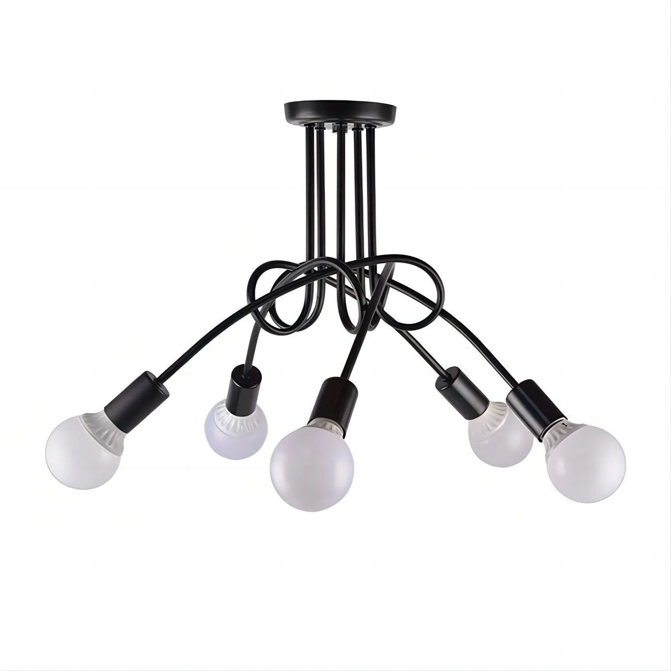 Scandinavische creatieve twist multi head kroonluchter HL174
