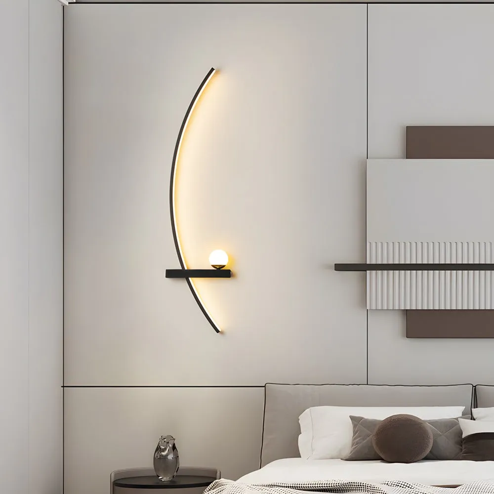 21'' gebogen strip 3-staps dimbare LED-wandlamp HL1000