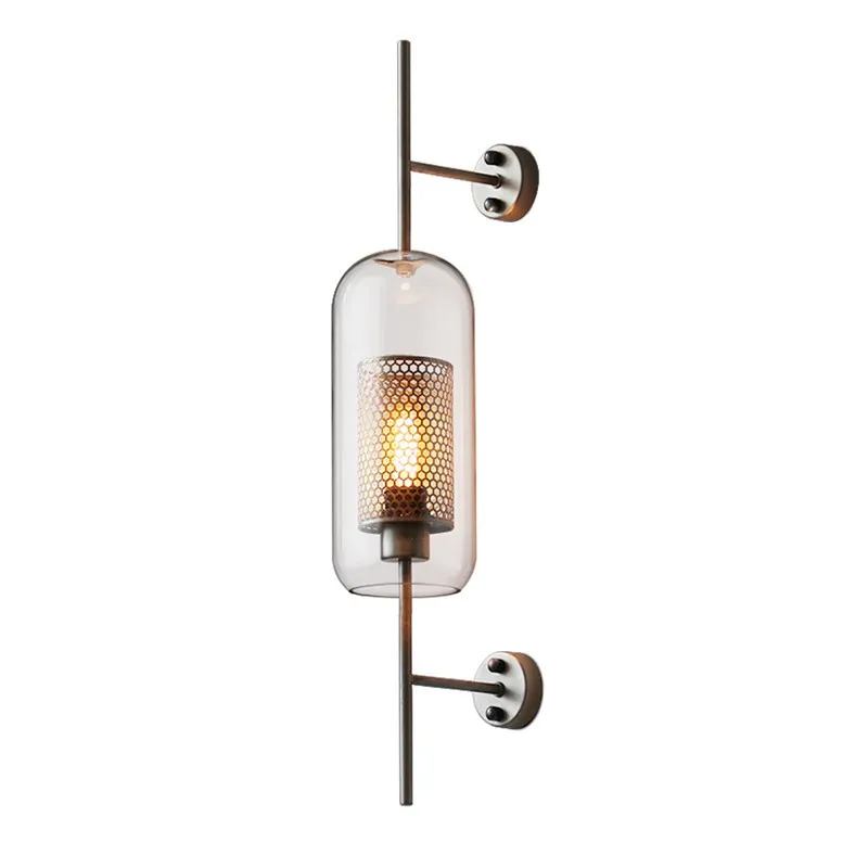 Vintage Glazen Wandlamp Woonkamer Industrieel HL50