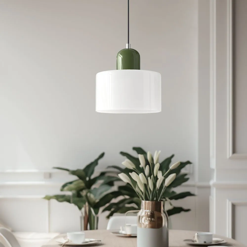 Kalo Cilinder Hanglamp - Glazen Lamp in Scandinavische Stijl voor Eet en Slaapkamer HL107