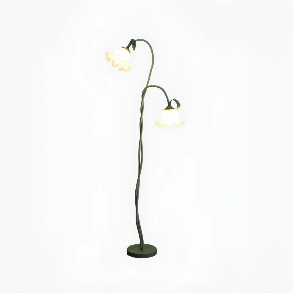 Creatieve multi-kops wikkelbloemvormige vloerlamp HL403
