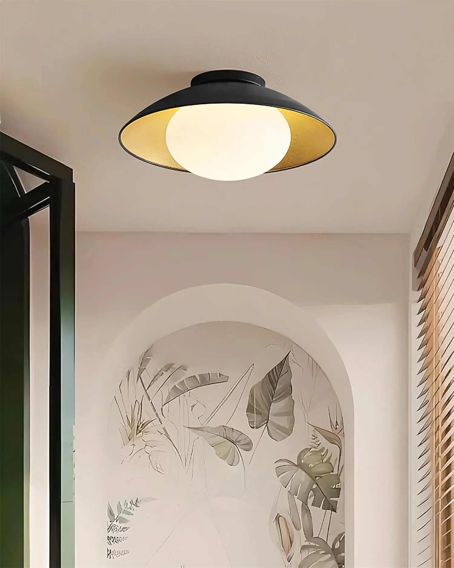 Franse Retro Vliegende Schotel Kom Plafondlamp HL713