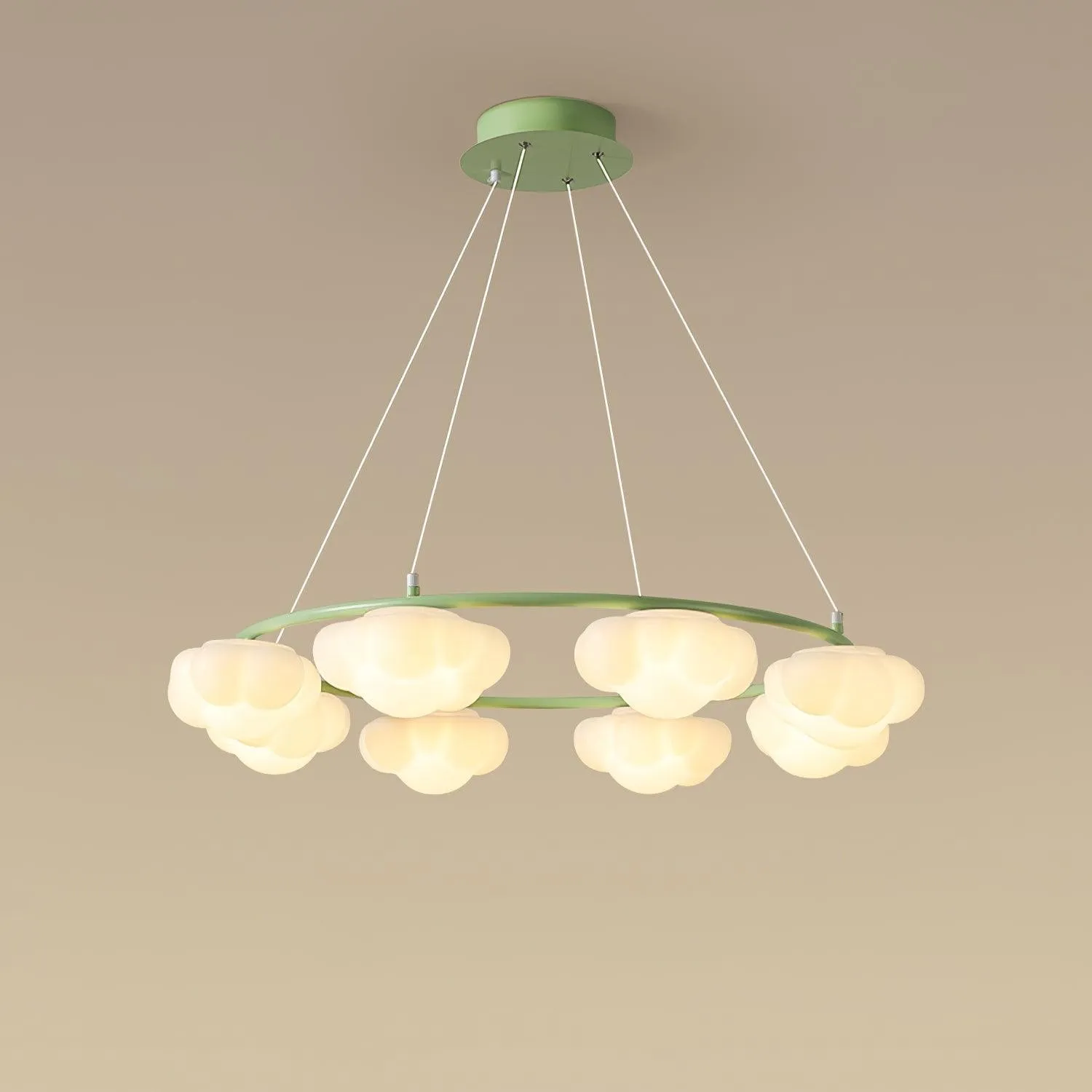 Crèmekleurige stijl creatieve persoonlijkheid wolken kroonluchter HL893