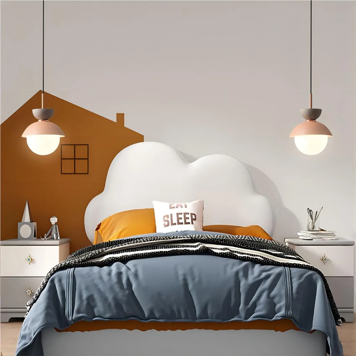 Noordse Aluminium Macaroon Bal Vorm Slaapkamer Hanglamp HL87