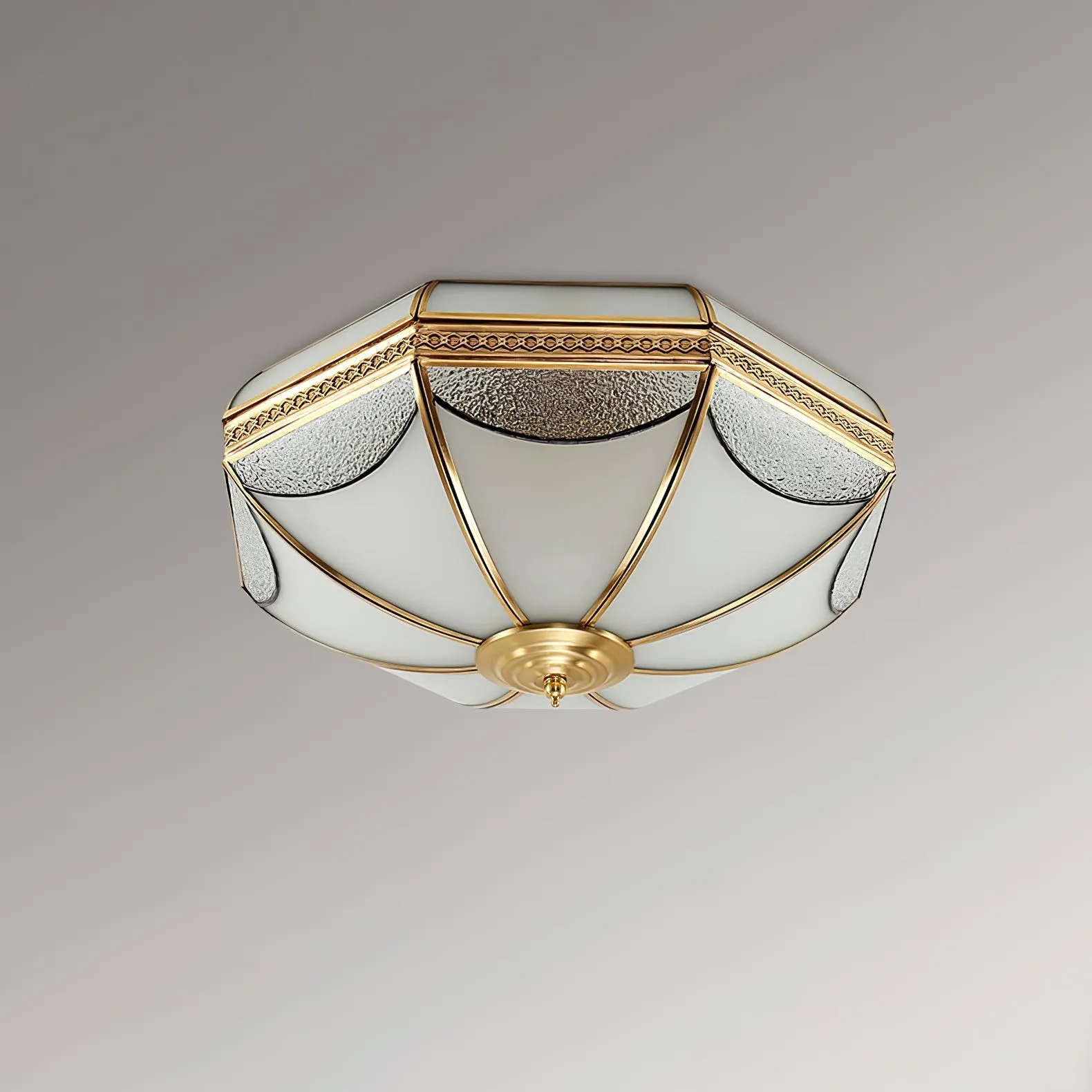 Plafondlamp in de vorm van een koepel in pakhuisvorm HL834