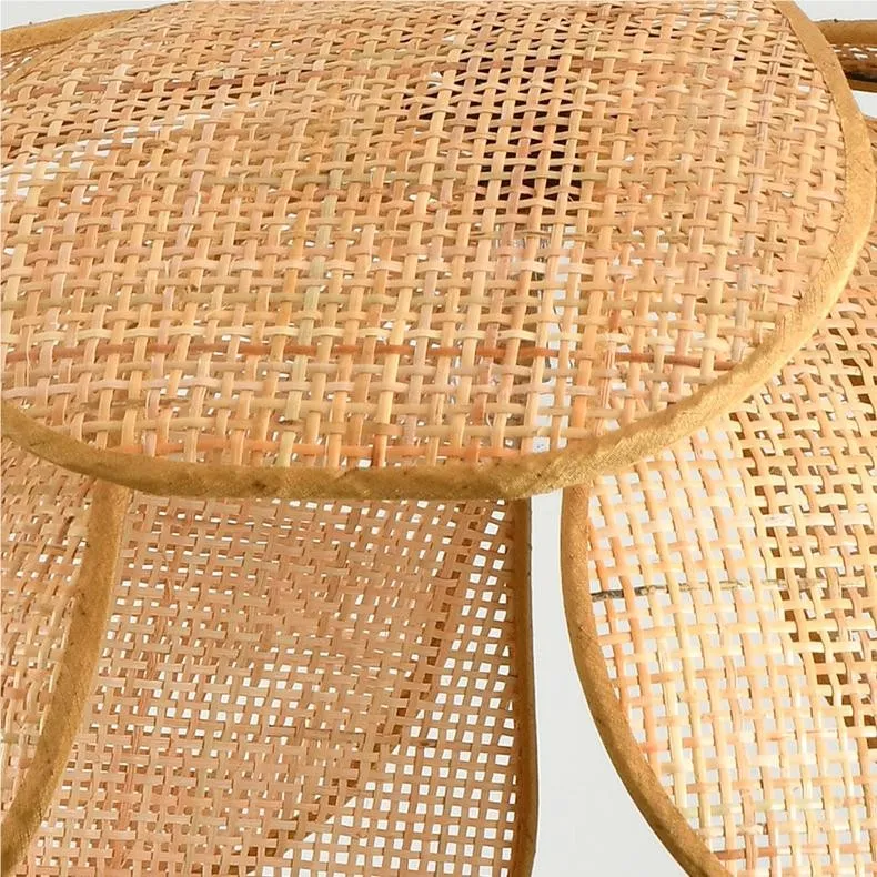 Rustieke rotan bloemblaadje design kroonluchter HL126