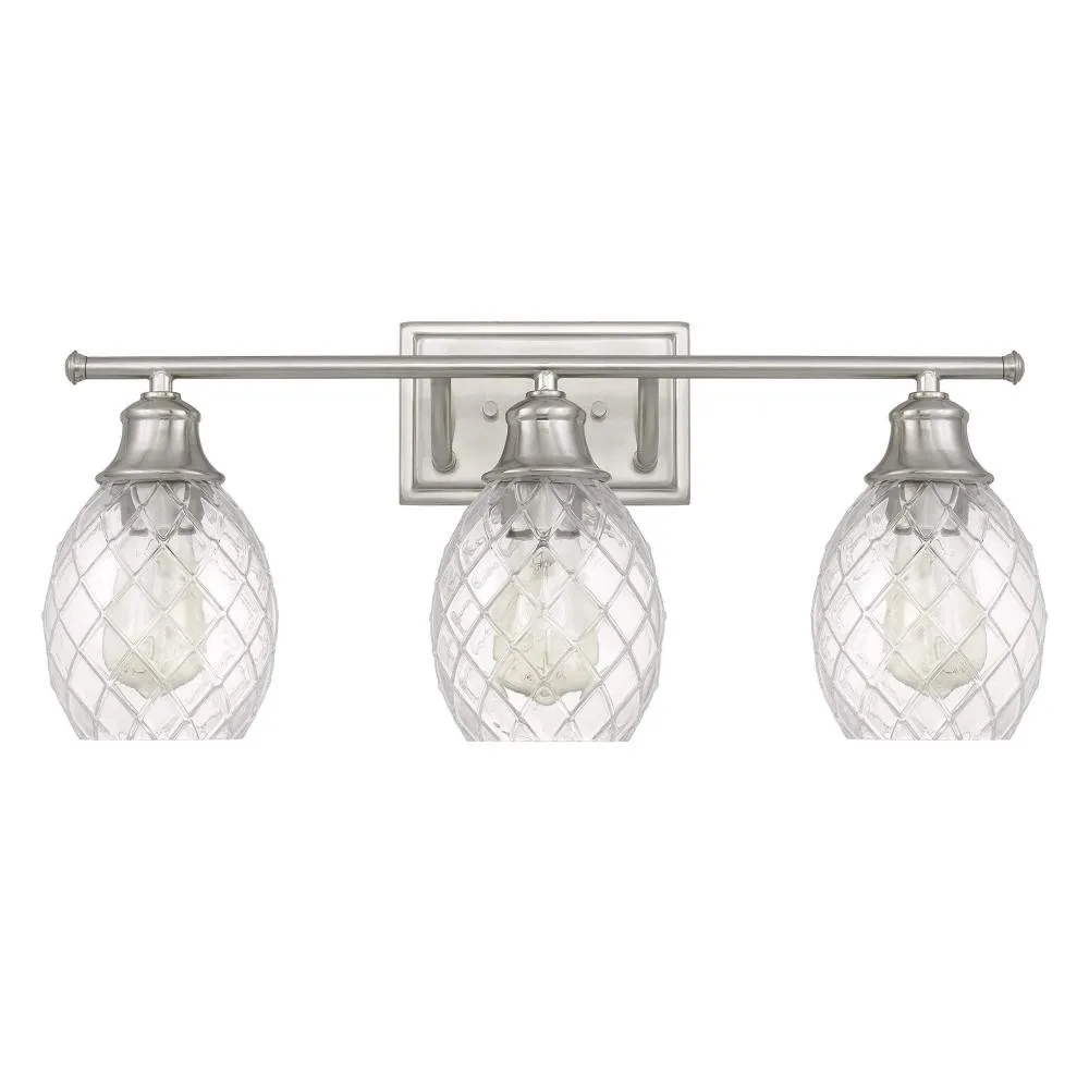 Moderne Boerderij Geborsteld Nikkel Glazen Wandlamp HL235