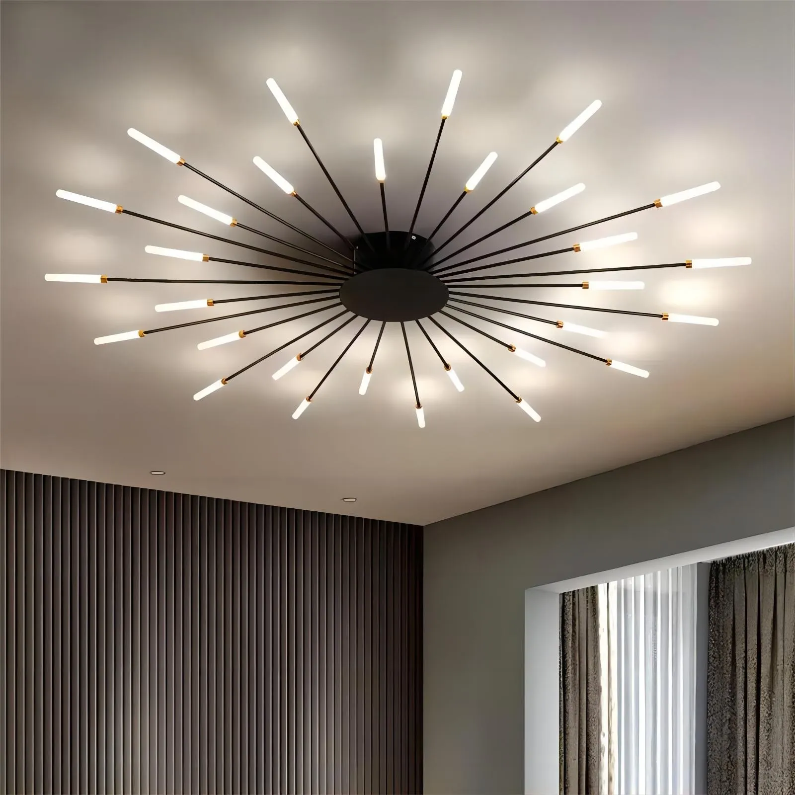 Moderne Spoetnik vuurwerk LED vertakkingsplafondlamp HL108