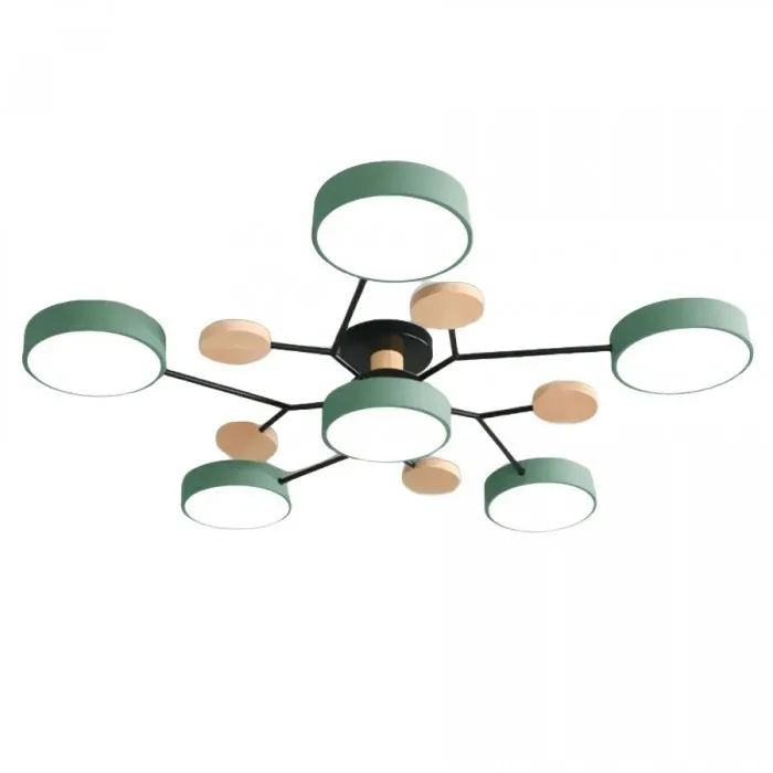 Nordic Vertakte Schijf LED Warm Witte Plafondlamp HL314