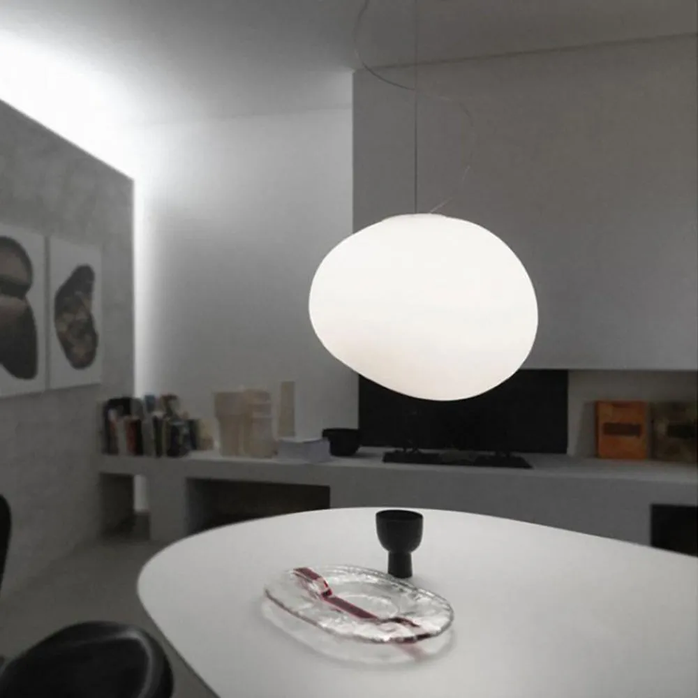 Art Deco Stonea Melkglazen Hanglamp