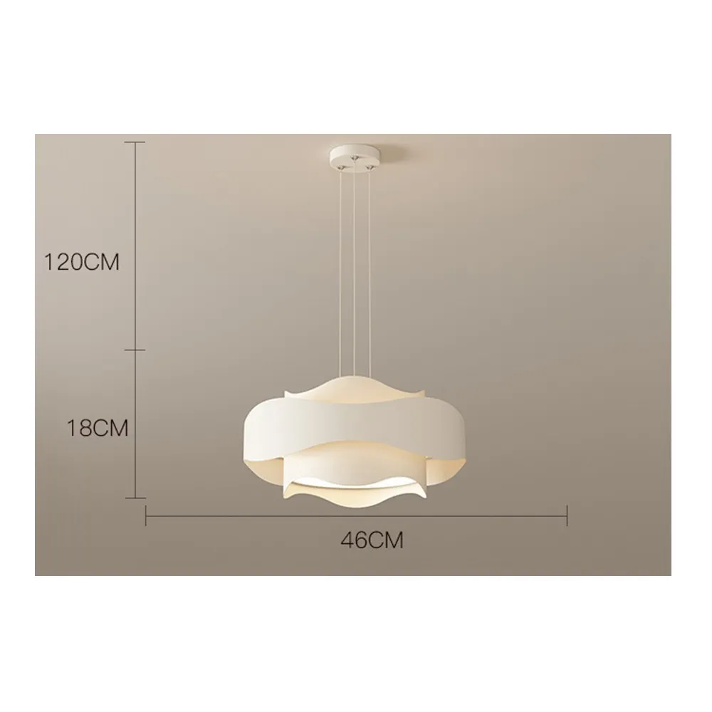 Crèmekleurige moderne minimalistische slaapkamer hanglamp HL474