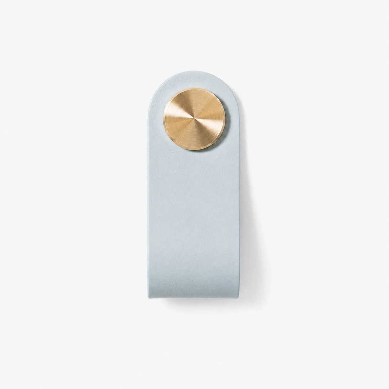Cowhide leather and brass cabinet pull handle color and size option