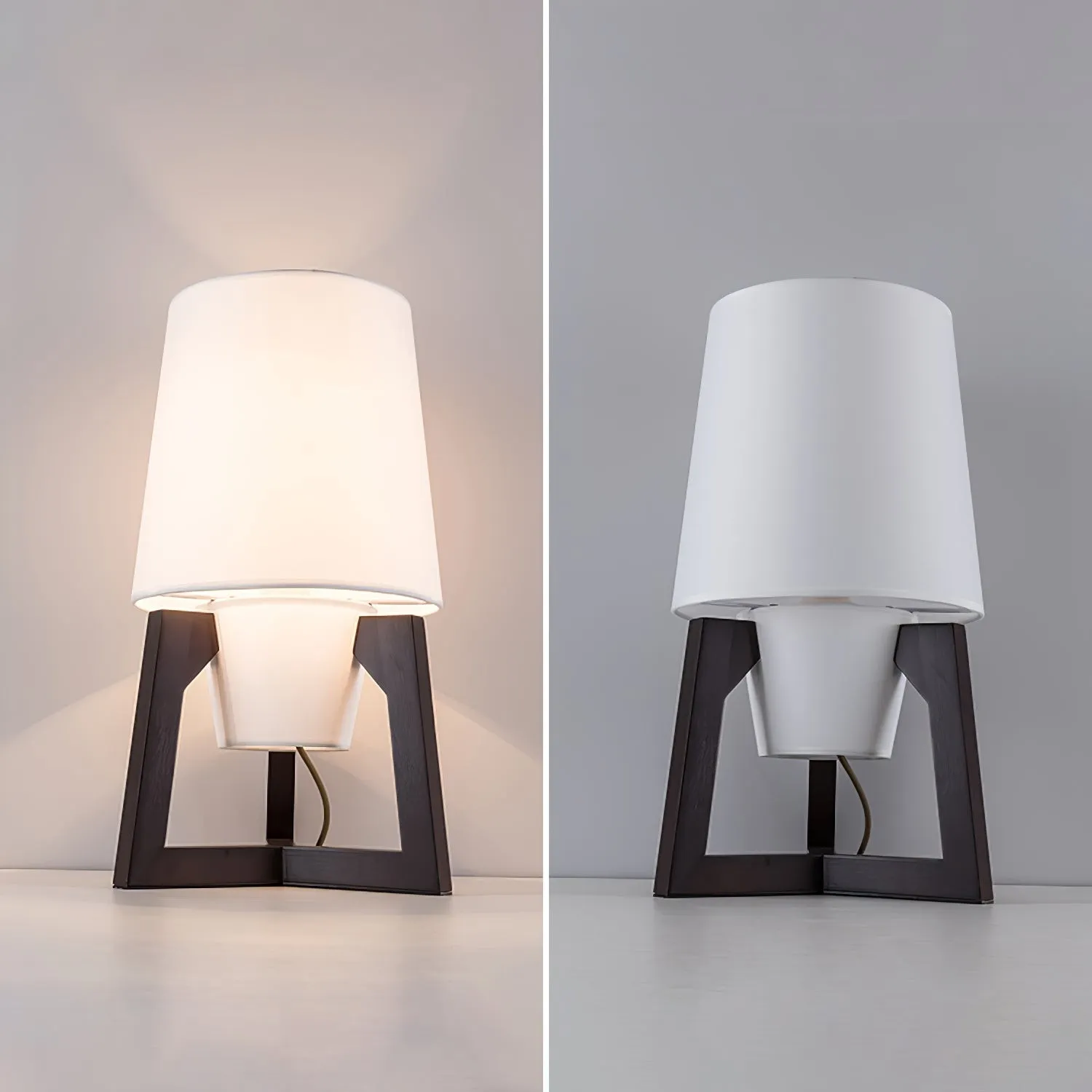 Moderne eenvoudige Chinese stijl massief houten vloerlamp HL569