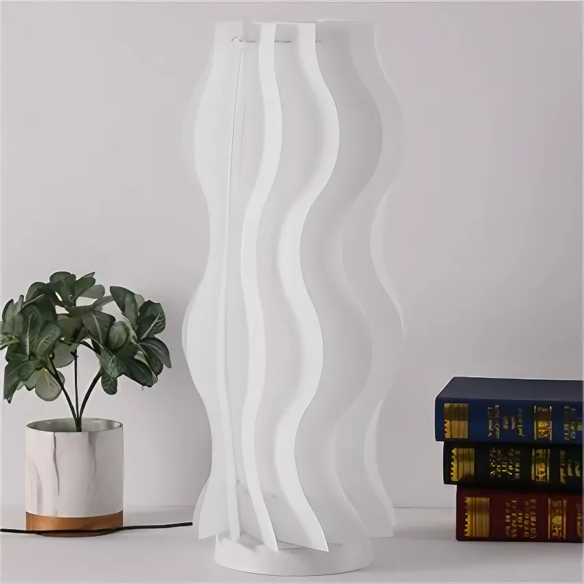 Damp Hula Wave vormige tafellamp voor slaapkamer