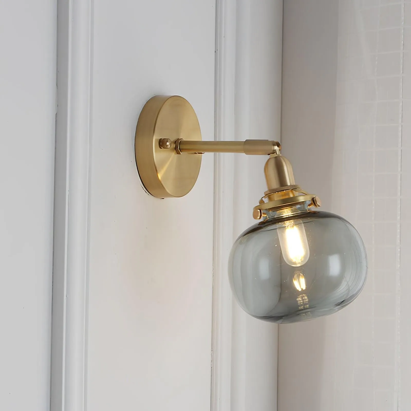 Eenvoudige hal entree pompoenpatroon wandlamp HL771