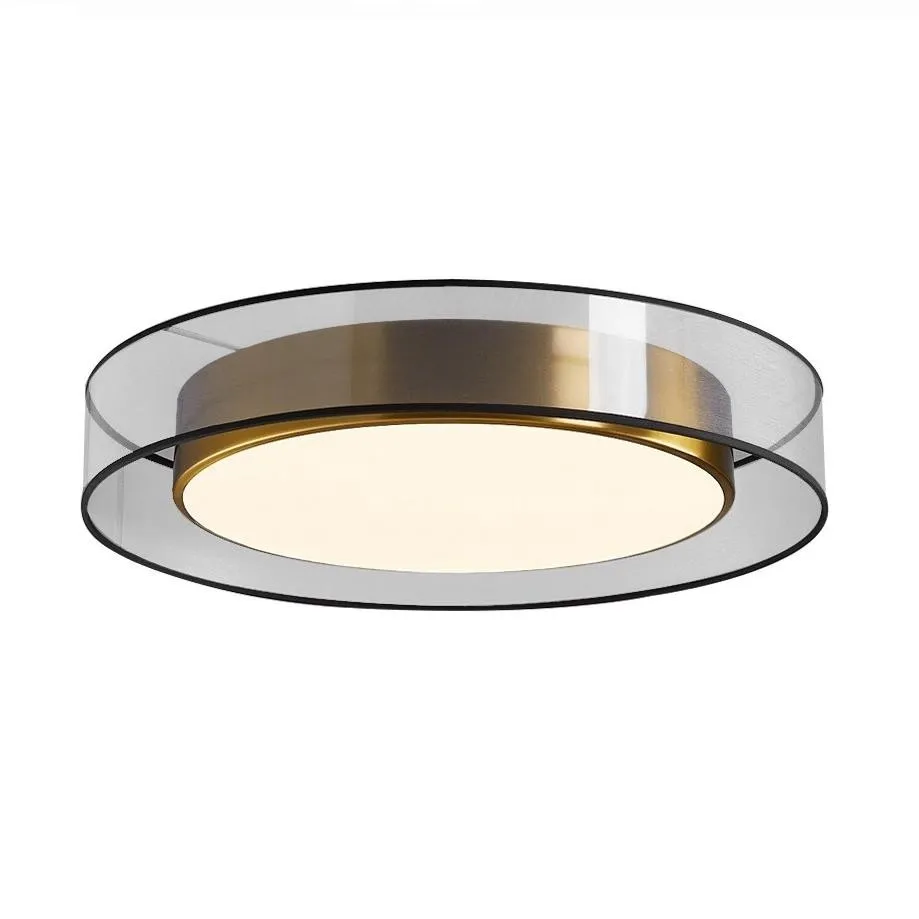 Moderne luxe ronde schijf messing plafondlamp HL172