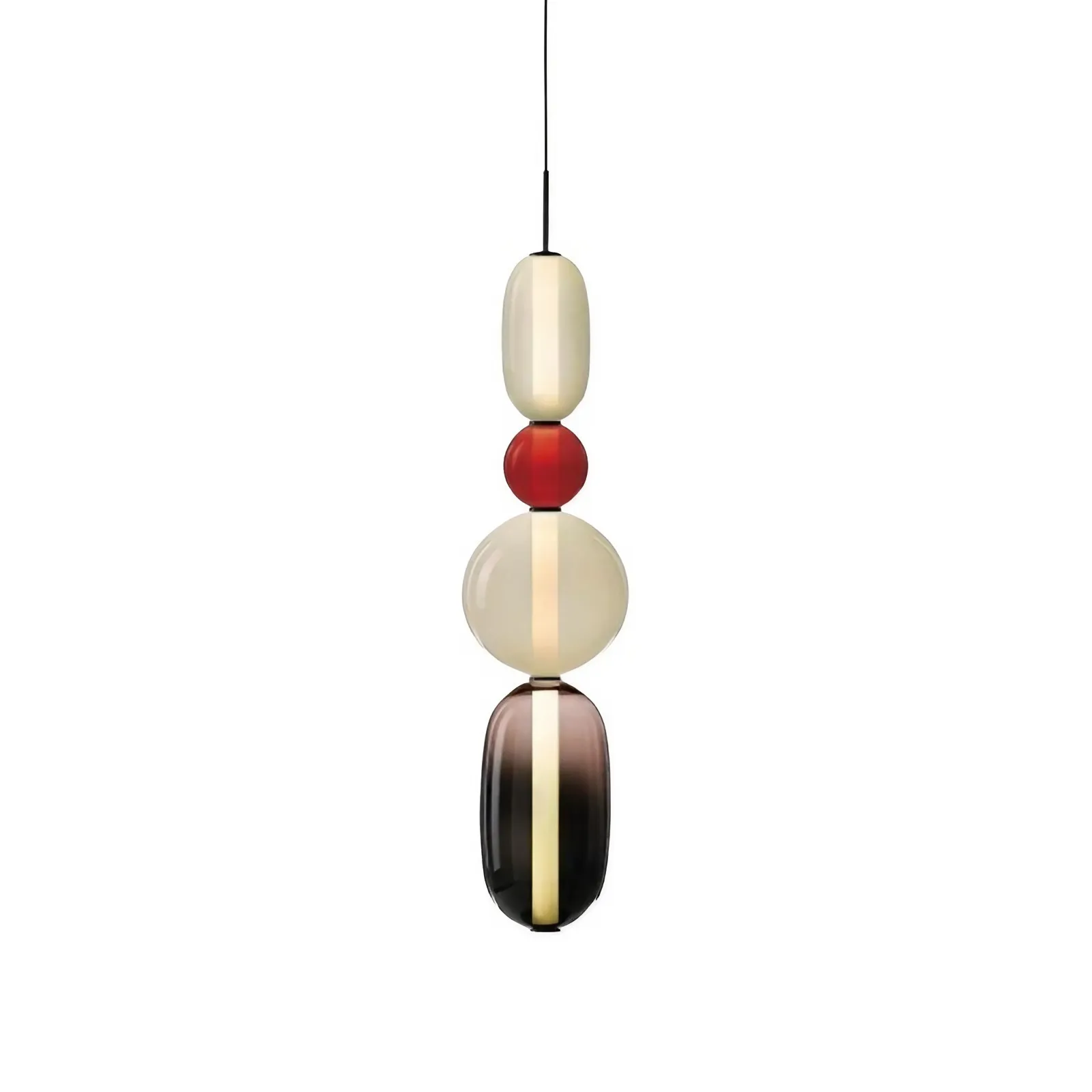 Noordse Hanglamp Van Gebrandschilderd Glas HL299