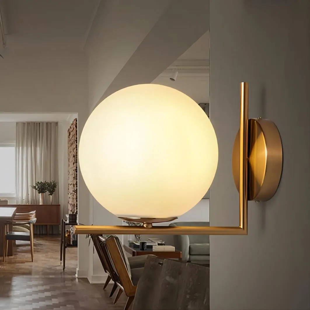 Iscalia Glazen Bal Wandlamp