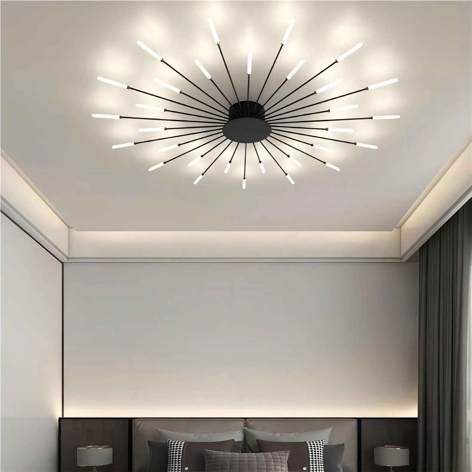 Moderne Spoetnik vuurwerk LED vertakkingsplafondlamp HL108