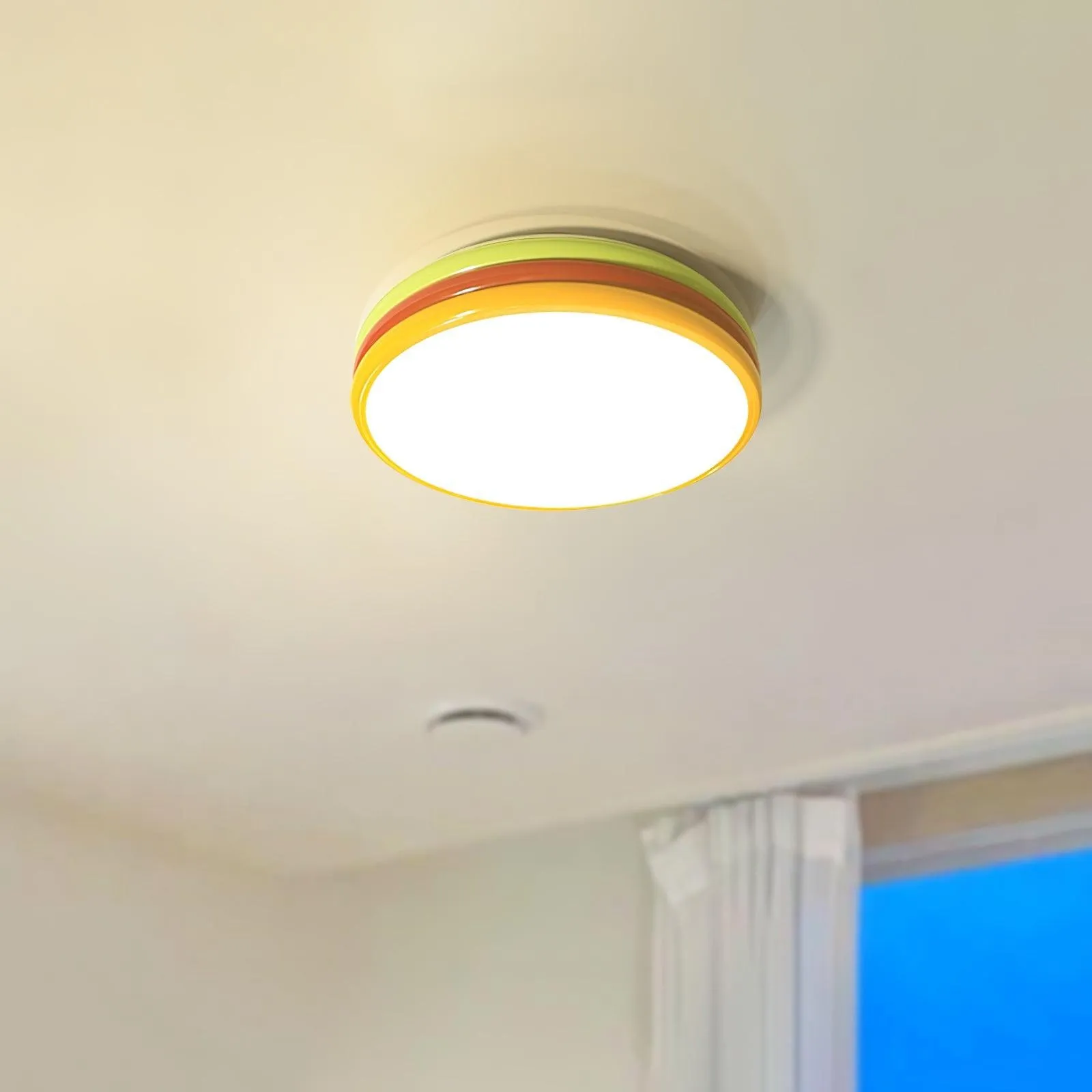 Scandinavische eenvoudige kleurrijke plafondlamp van acryl voor slaapkamer HL486