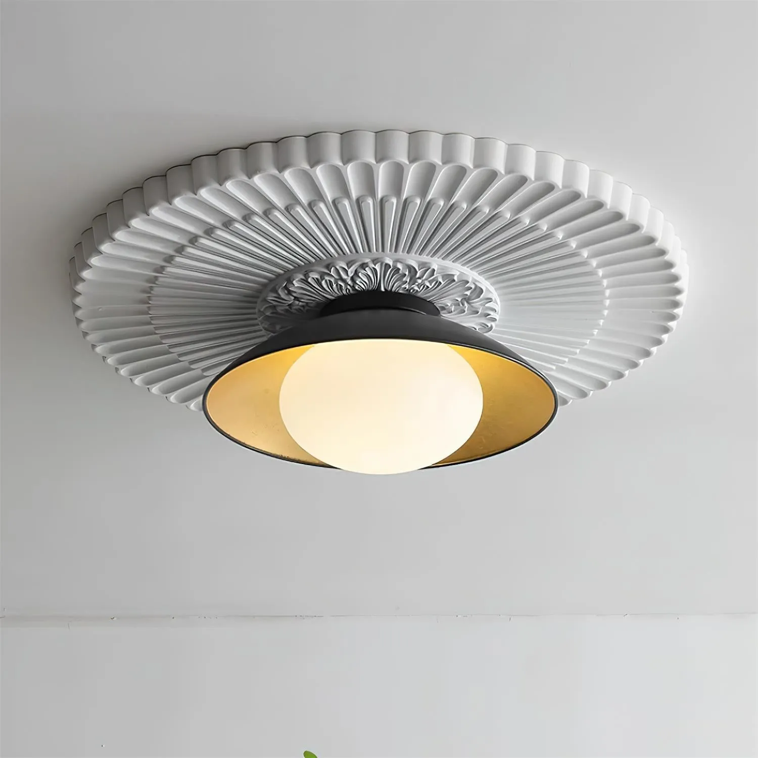 Franse Retro Vliegende Schotel Kom Plafondlamp HL713