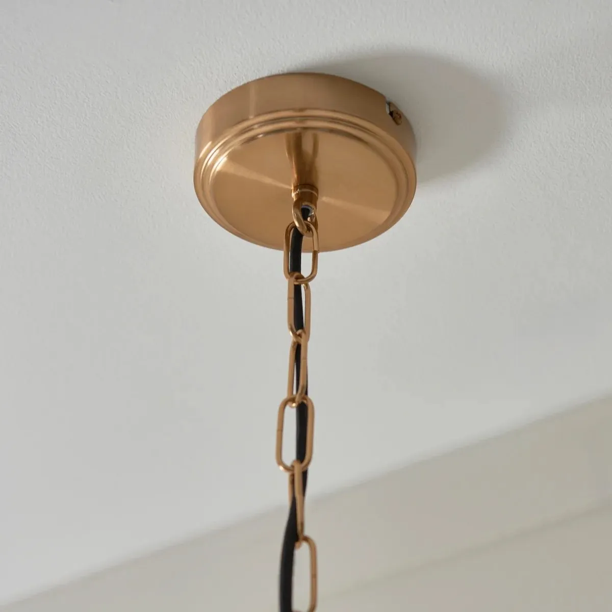 Brazara Hanglamp met Glazen Koepel - Klassiek ontwerp met Metalen Rand voor Keuken en Eetkamer HL2110