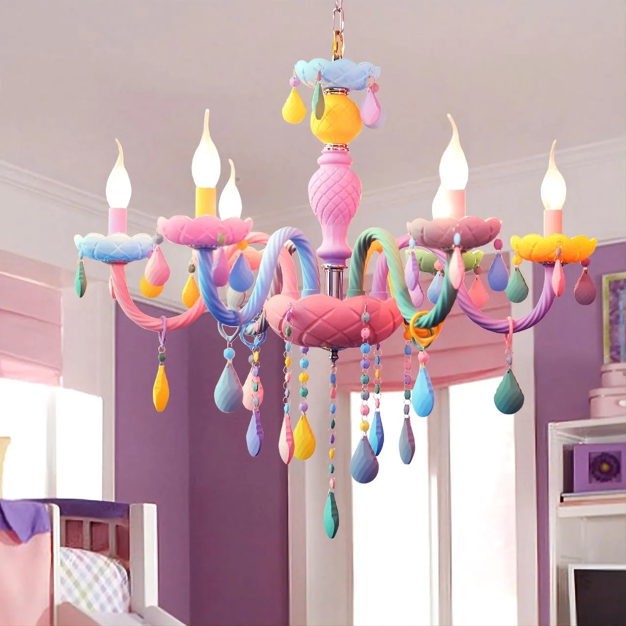 Macaron Kroonluchter Voor de Babykamer