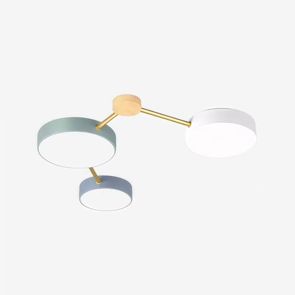 Nordic ronde LED plafondlamp - houten taklamp voor slaapkamer HL1347