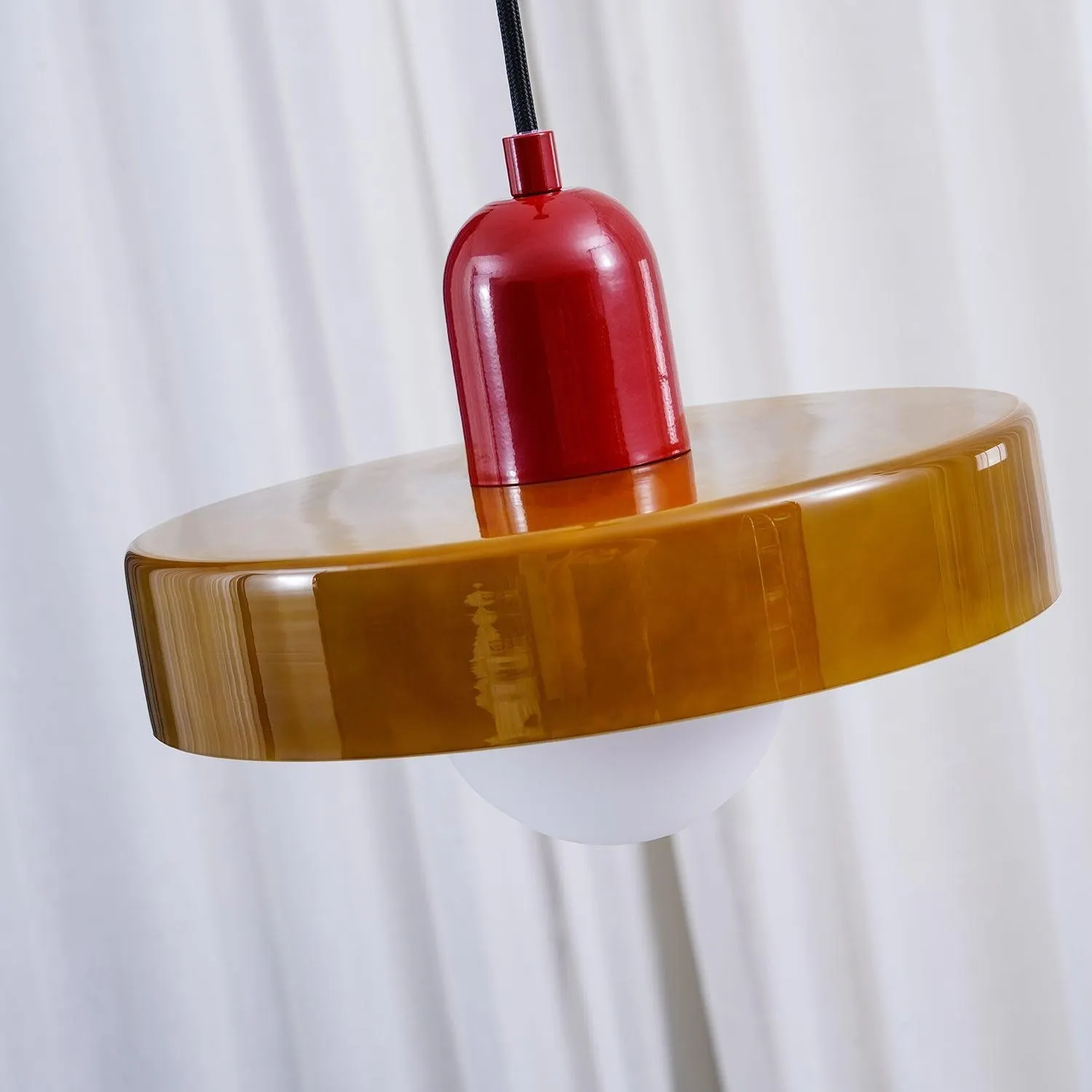 Kalo Disc Kleurrijke Hanglamp - Moderne Glazen Hanglamp voor de Eetkamer HL2447