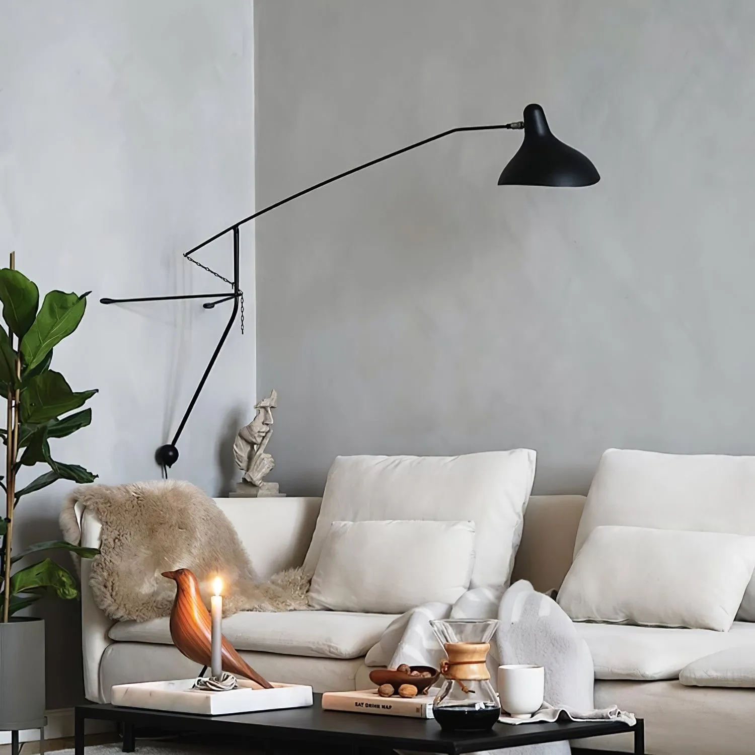 Moderne eendenbek-design Mantis Arm Wandlamp HL1112