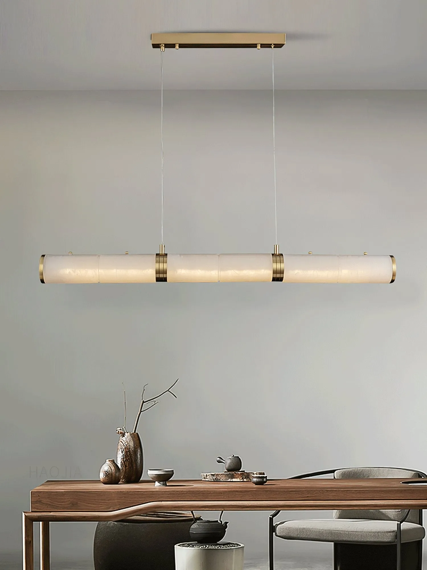 Luxe albasten balken hanglamp HL345