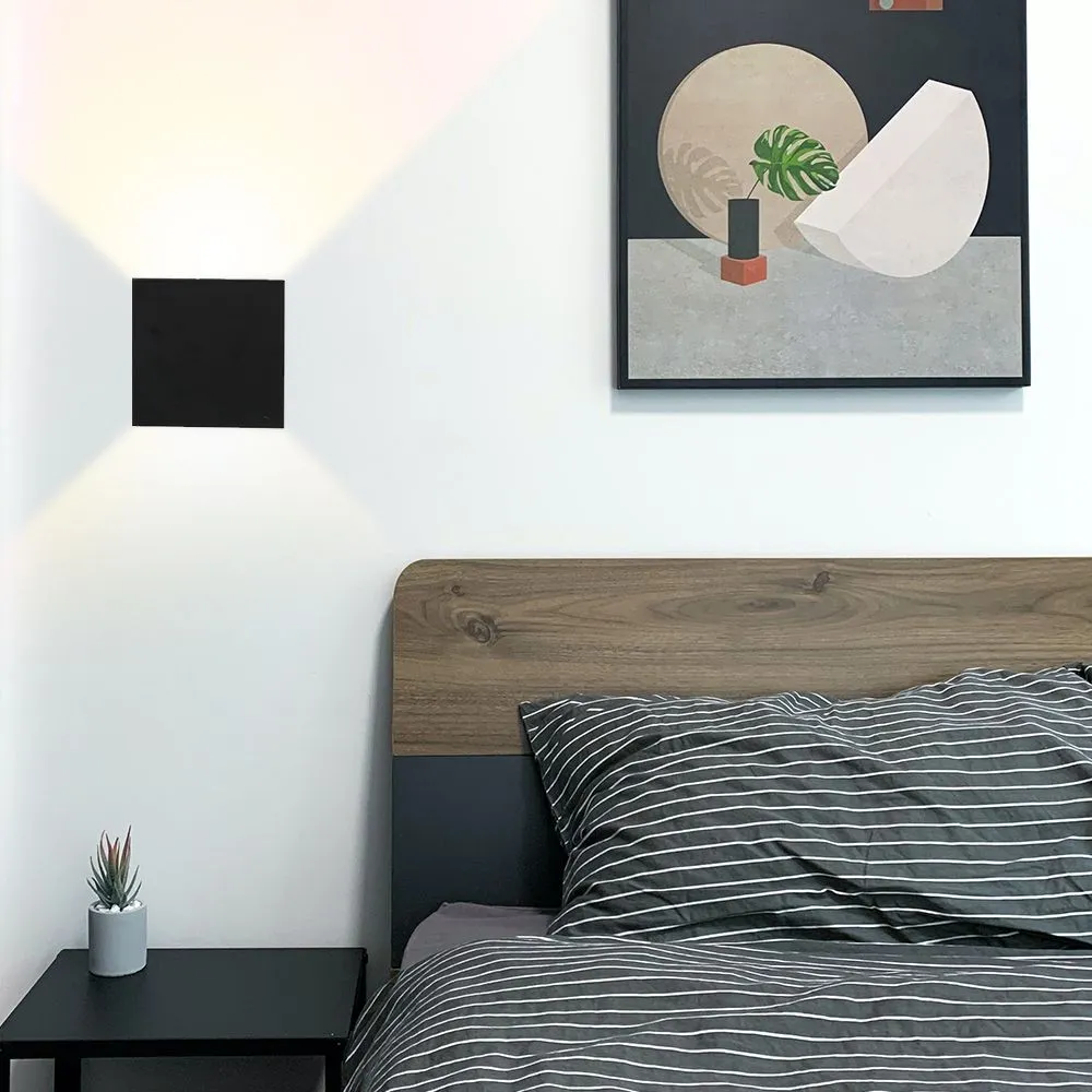 Moderne Cube LED Wandlamp Aluminium Voor Slaapkamer Huis Garage