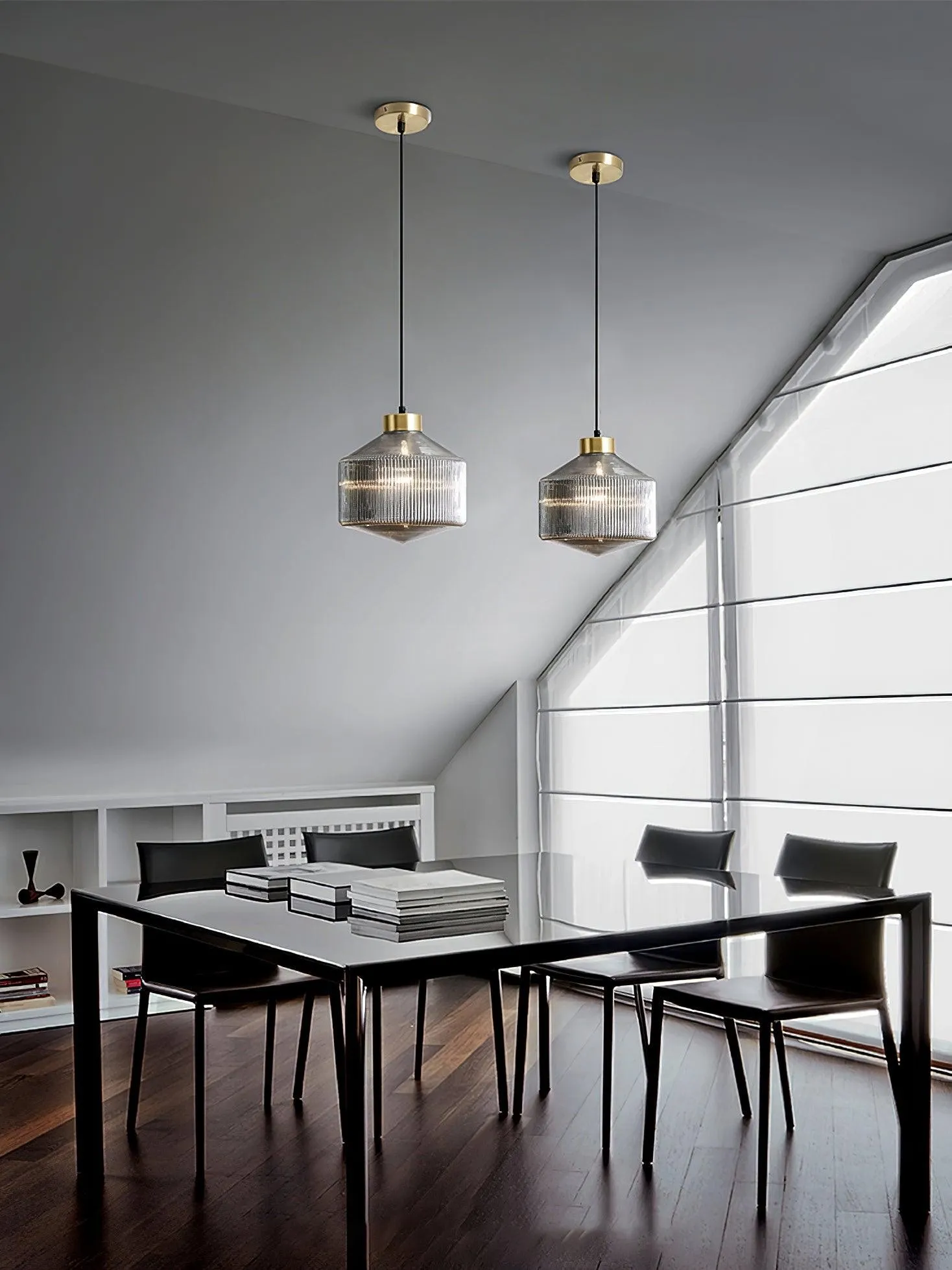 Gestreepte Spinning Top Hanglamp HL727