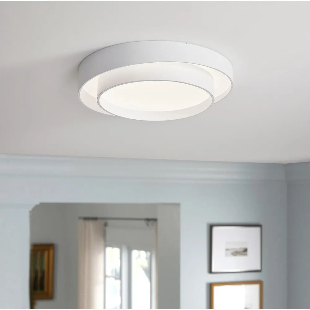 Dubbele ronde schijf Melody plafondlamp HL165