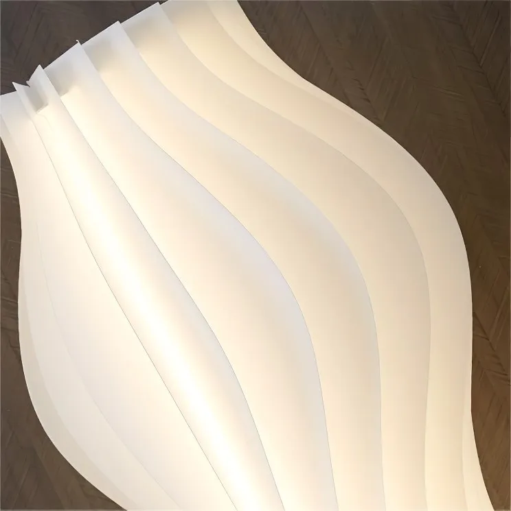 Damp Hula Wave vormige tafellamp voor slaapkamer