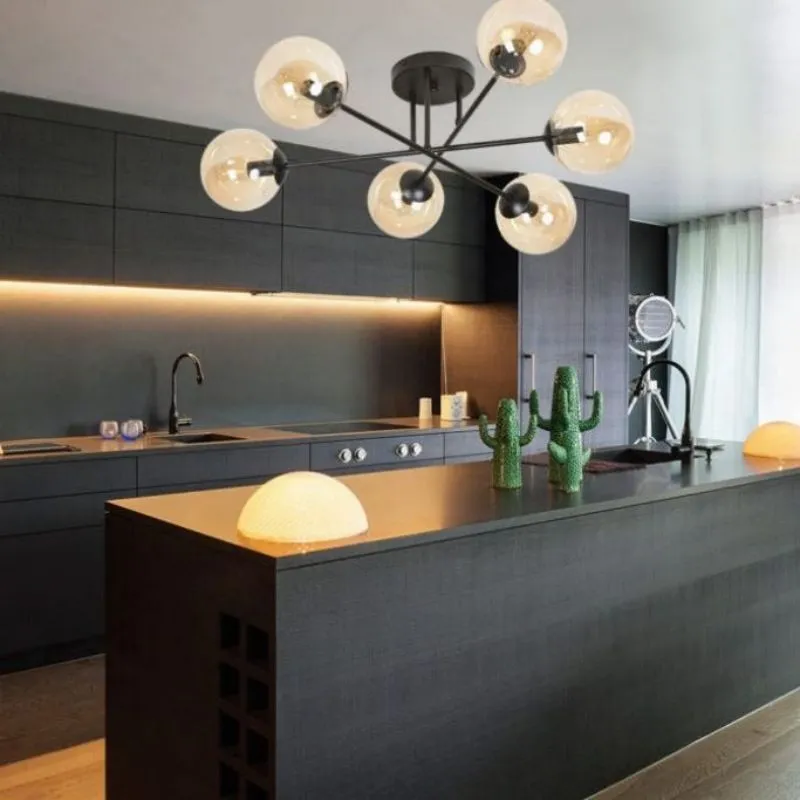 Brendi 6B Glazen Bol Plafondlamp