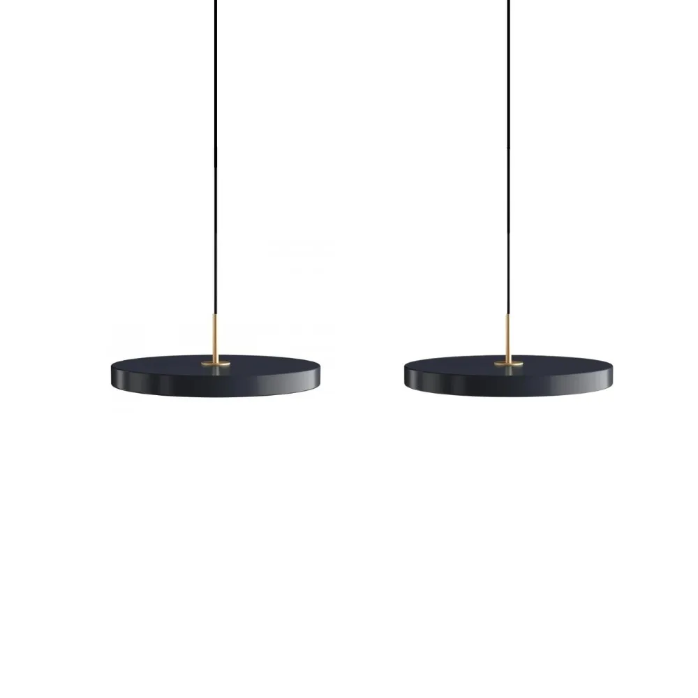 Schijfvormige Moderne Hanglamp - Zwart Wit LED Ontwerp HL1051