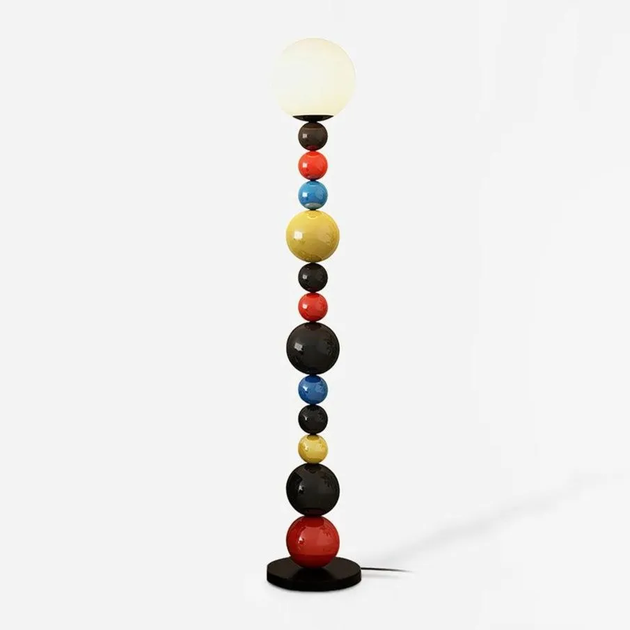 Kleurrijke ronde bol vloerlamp HL485