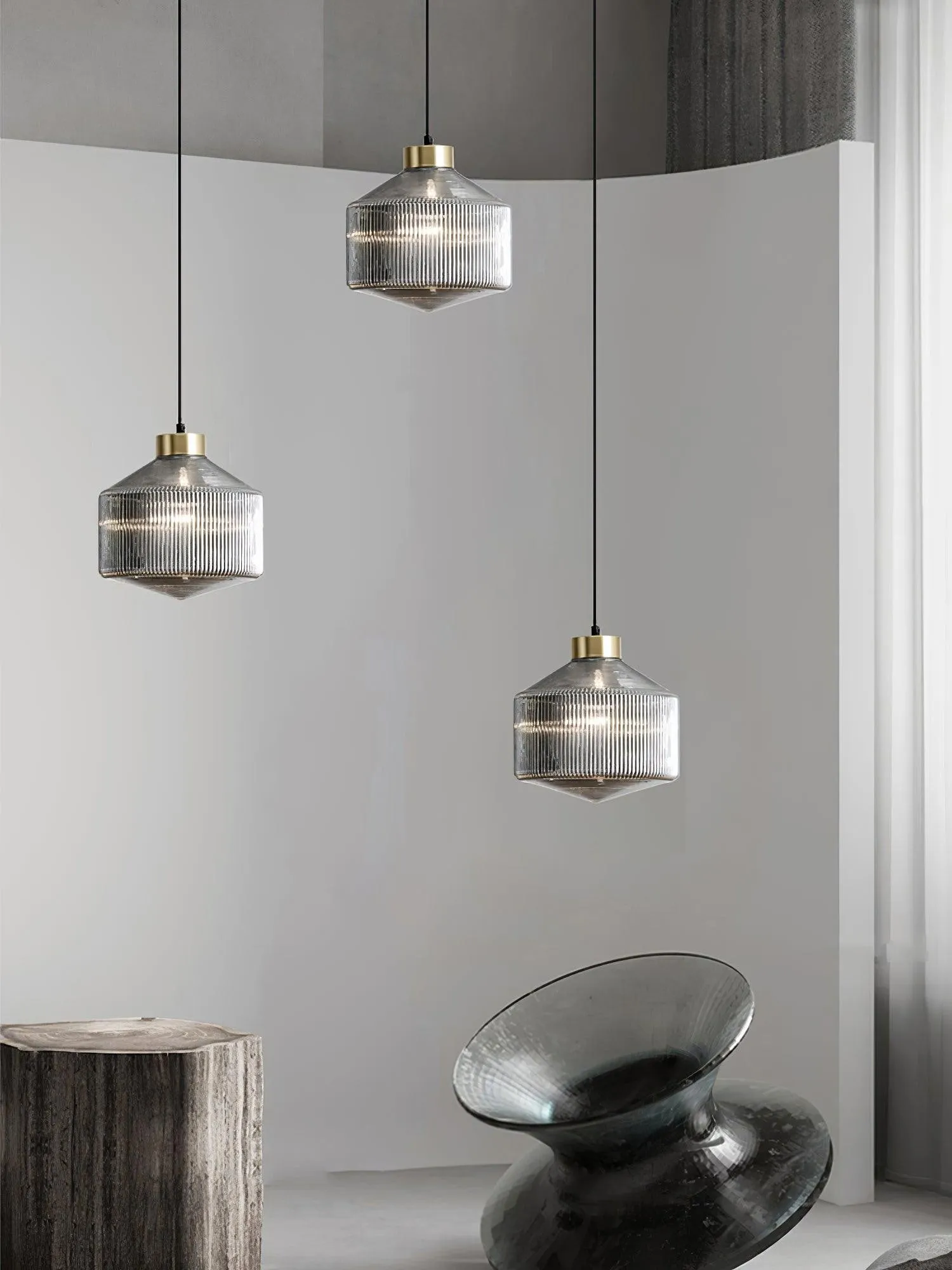 Gestreepte Spinning Top Hanglamp HL727