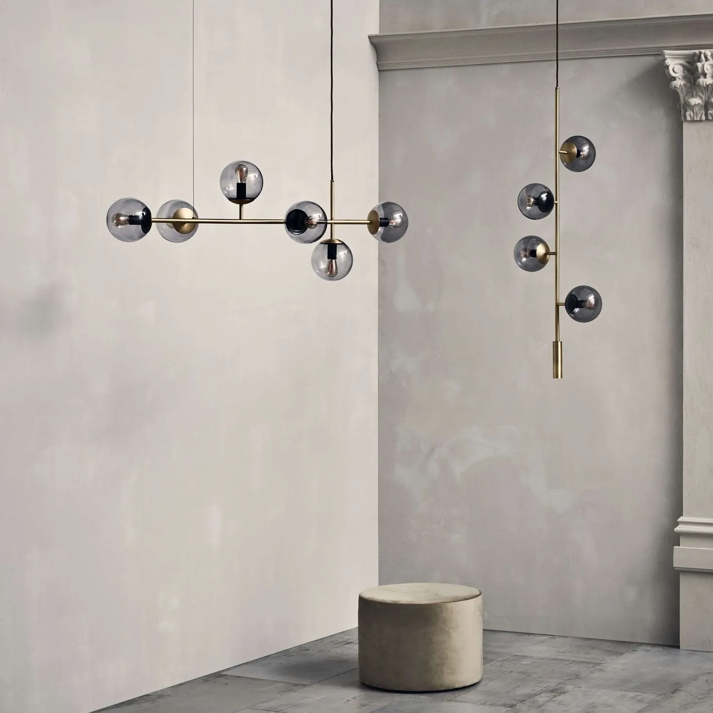 Orb moderne glazen bol hanglamp voor woonkamer