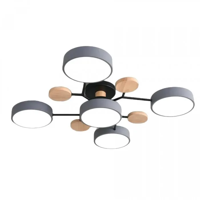 Nordic Vertakte Schijf LED Warm Witte Plafondlamp HL314