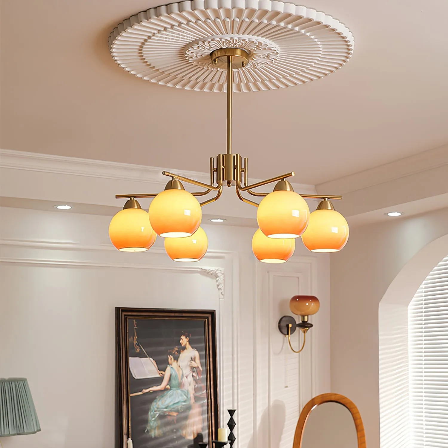 Creatieve Karamel Bolvormige Hanglamp HL410