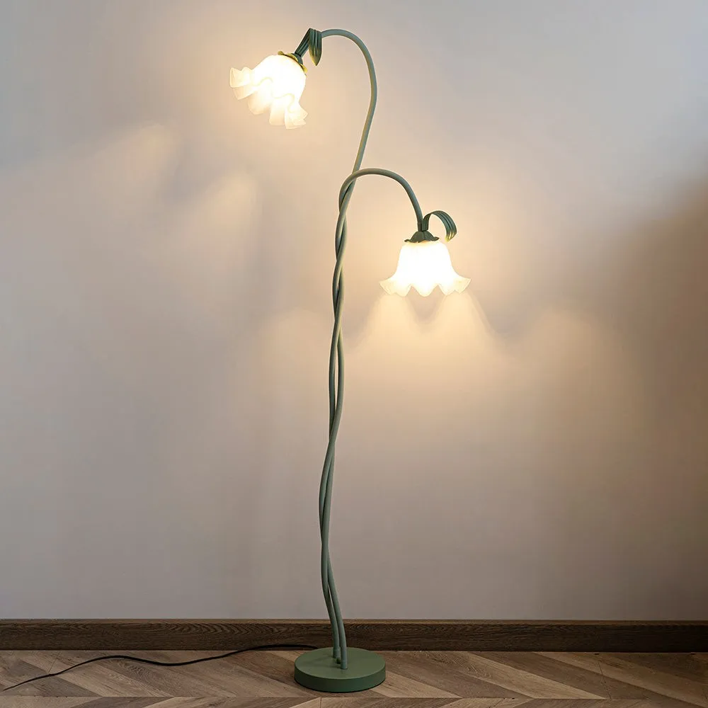 Creatieve multi-kops wikkelbloemvormige vloerlamp HL403