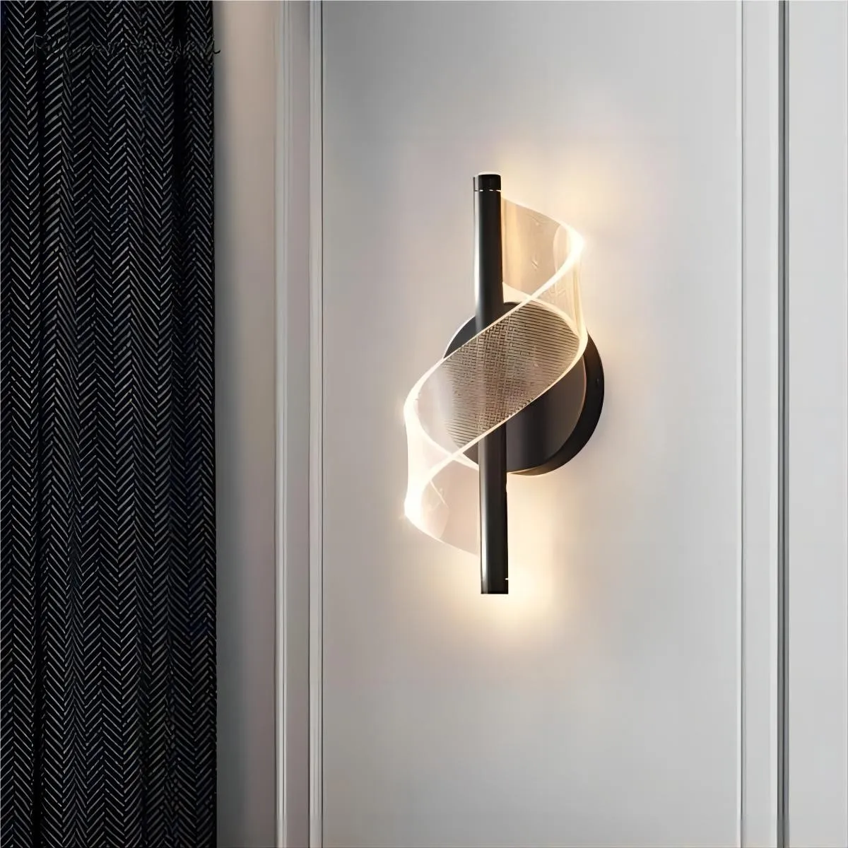 Gedraaide Acryl Stream Design wandlamp HL118